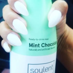 New Stiletto White Gel Nails